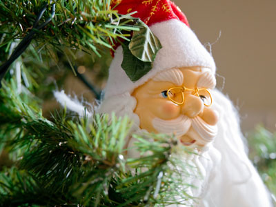 He sees you when you`re sleeping, he knows when you`re awake. HAVEN GILLESPIE