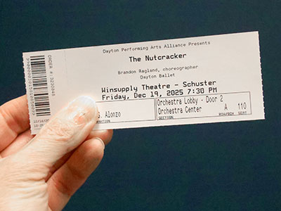 I normally go to the ballet on Sunday afternoons, but my plans were changed by a sprained ankle (not mine).