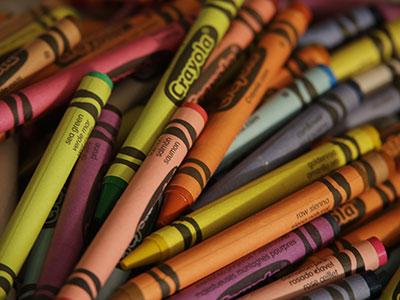 When I was a kid, crayons were only black and white.