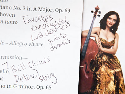 During Anita Graef`s recital (see November 23, 2025) she mentioned Beethoven`s dynamics and I scribbled it down on my program.