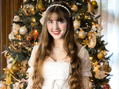 The Christmas tree was still up, so we used it.