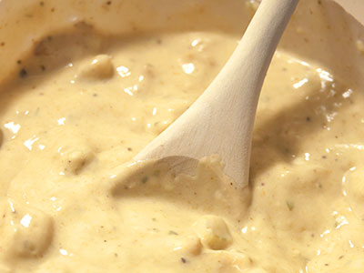 Chowing on chowder.