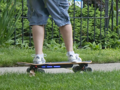I like the running lights, but I`d prefer to walk.