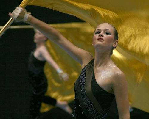 Color Guard Team at University of Dayton Arena