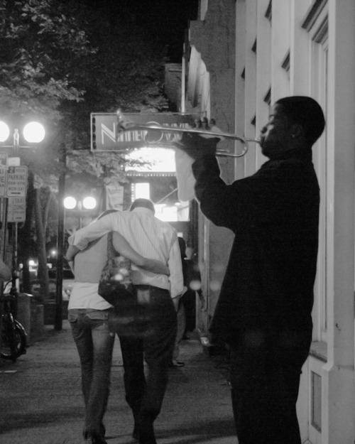 Pedestrians in the Oregon District