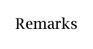 Remarks